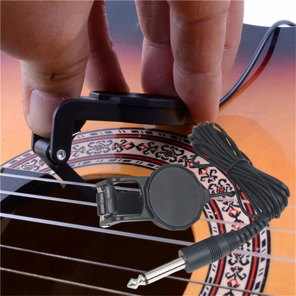 Musical Instrument Dulcimer - Pickup con clip jack audio/trasduttore pickup