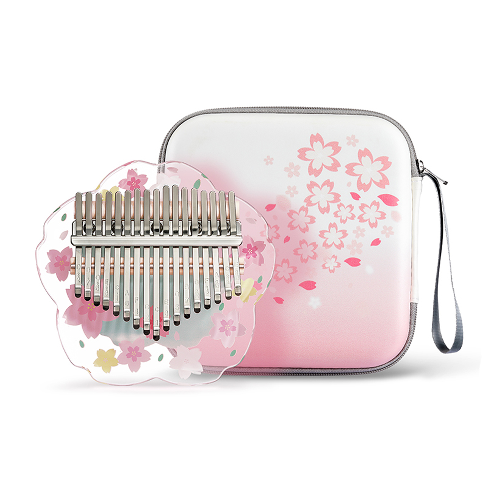 Musical Instrument Dulcimer - Hluru Kalimba 21 tasti con custodia