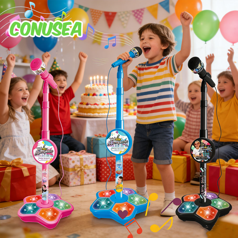 Song With Musical Instrument - Microfono per bambini Giocattoli con supporto
