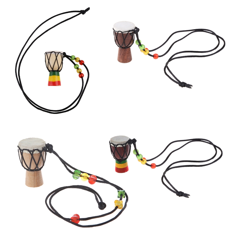 Musical Instrument Africa - Mini ciondolo a tamburo africano a