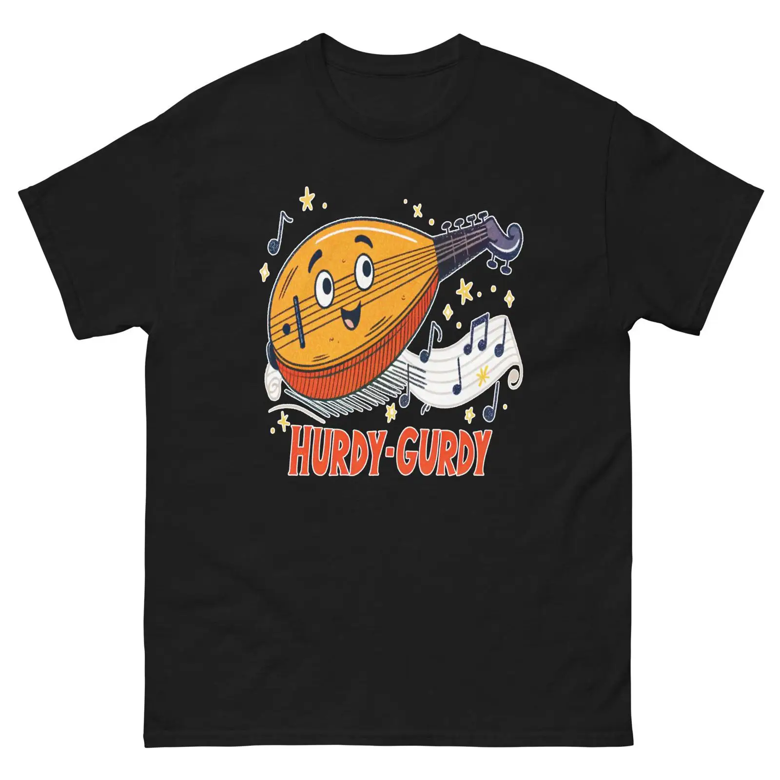 Musical Instrument Hurdy Gurdy - T-shirt Hurdy Gurdy con Illustrazione di
