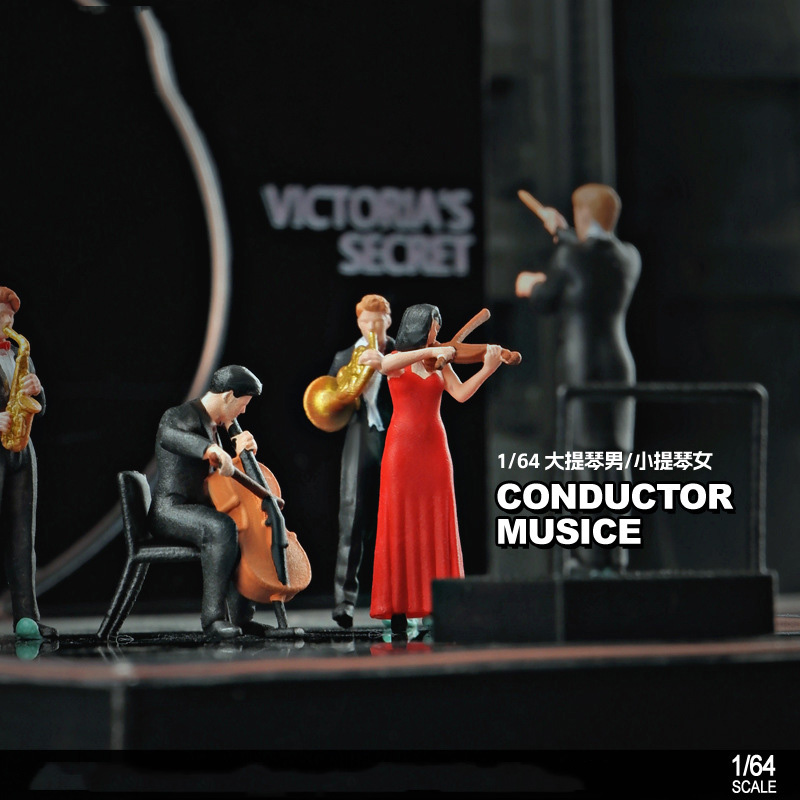 Musical Instrument Fagot - 1/64 Bilancia Figura Banda Violino Modello