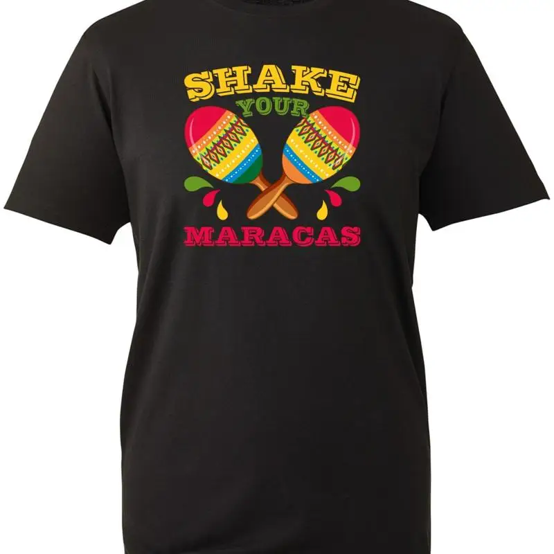 Musical Instrument Quotes - T-shirt Shake Your Maracas, divertente, con