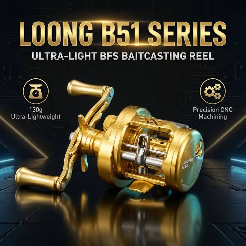 Ocean Drum Wave - Mulinello da baitcasting Takizawa Longze B51mc