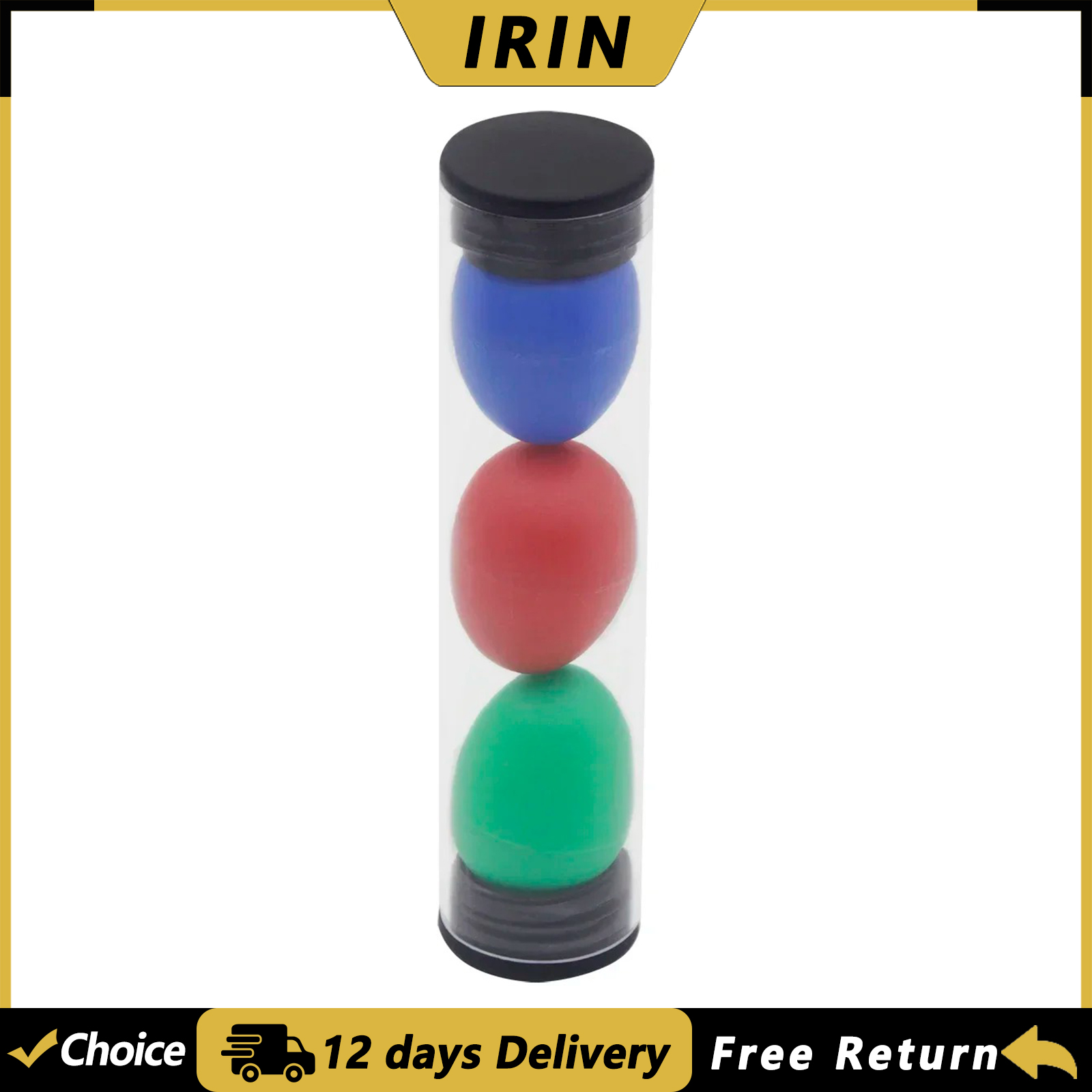 Musical Instrument Maraca - IRIN Set di 3 Uova di
