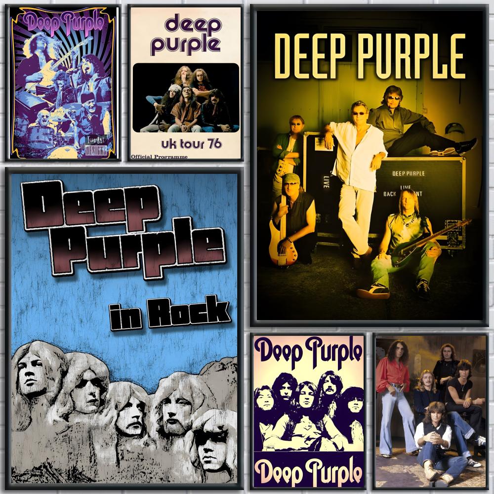 Musical Instrument Painting - Hard Rock Band Music-Deep Purple-A Poster,