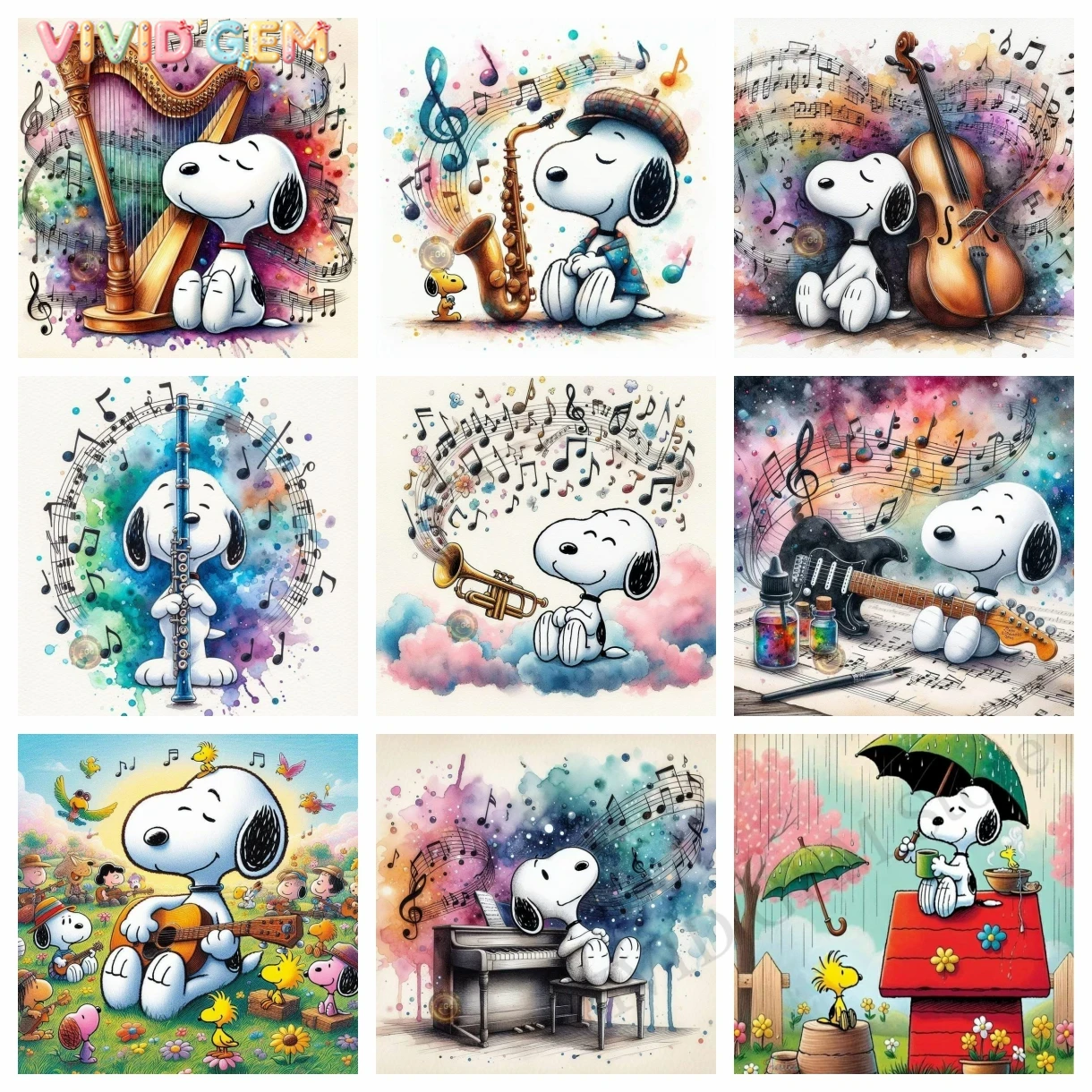 Musical Instrument Painting - VIVID GEM 2026 Nuovo Kit di