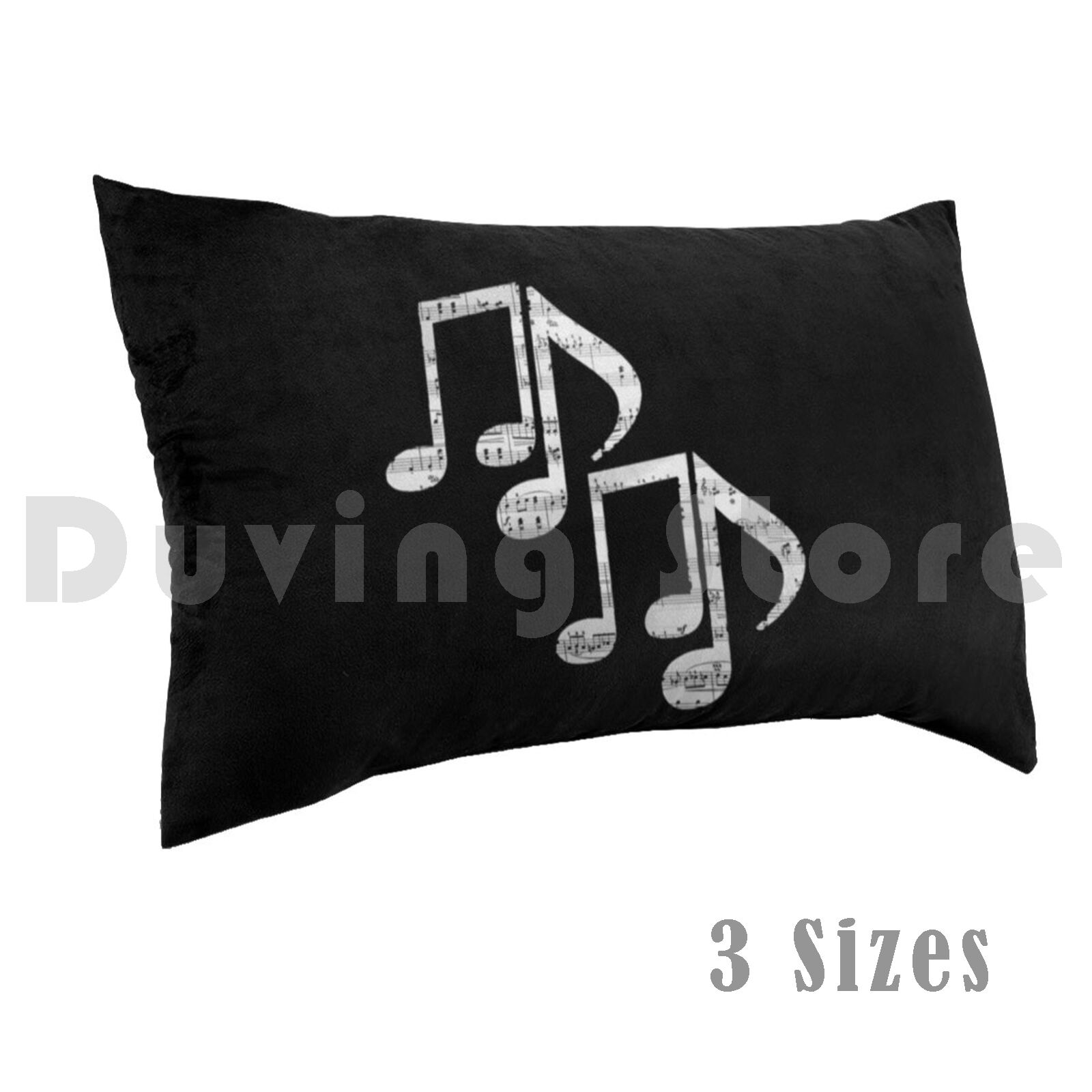 Song With Musical Instrument - Federa per cuscino con note musicali