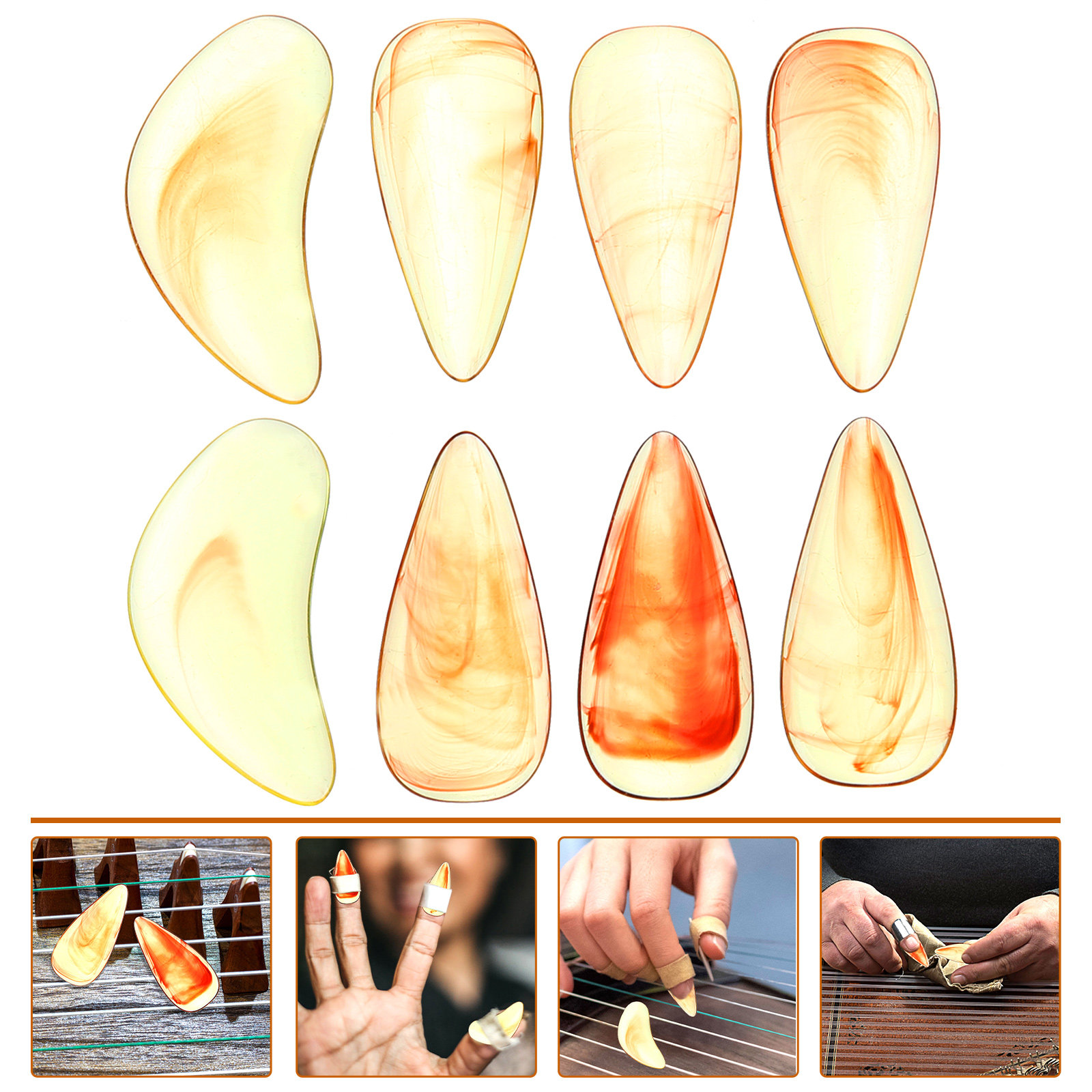 8 Pezzi di Protezioni per le U - Musical Instrument Guzheng recensione e prezzo