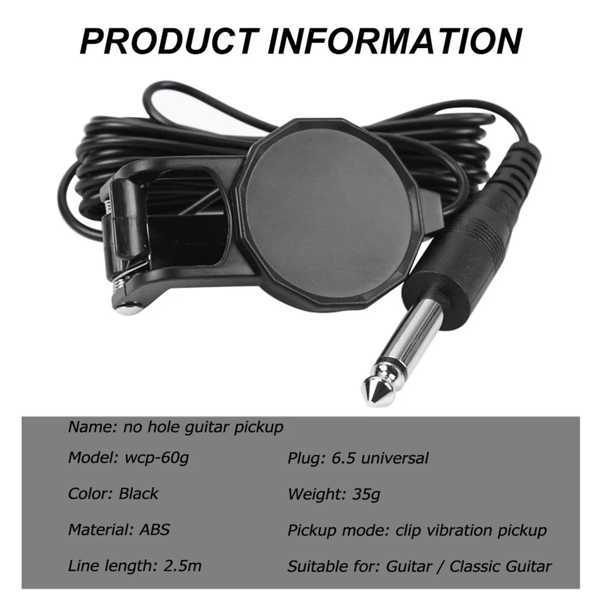 Pickup con clip jack audio/tra - Musical Instrument Dulcimer recensione e prezzo