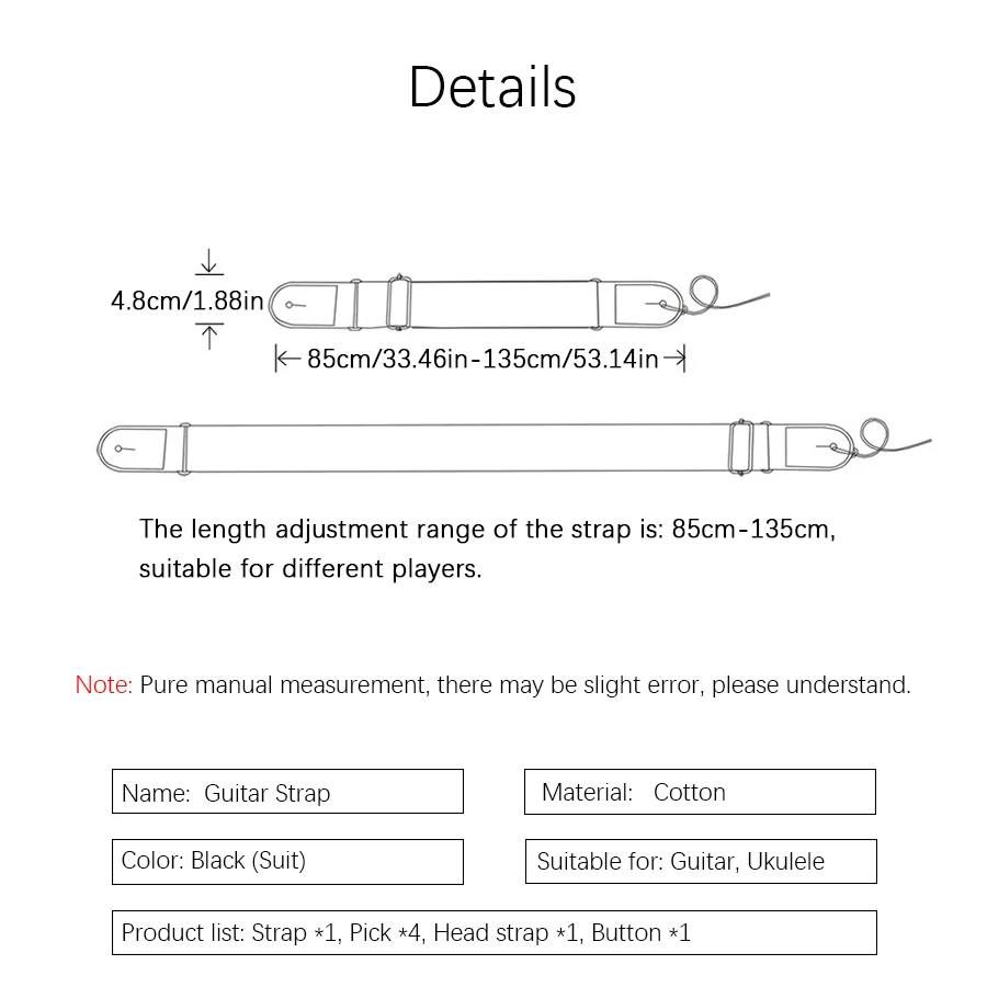 Tracolla per chitarra da 7 pez - Musical Instrument Dulcimer recensione e prezzo