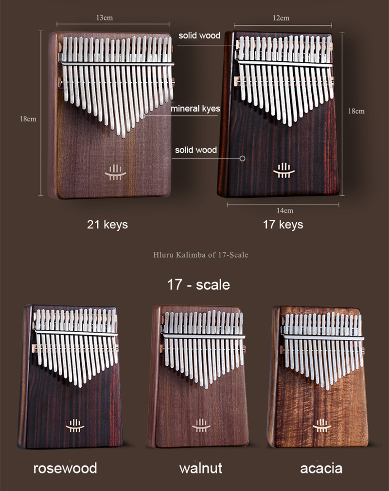 Hluru Kalimba 17 tasti con for - Musical Instrument Dulcimer recensione e prezzo