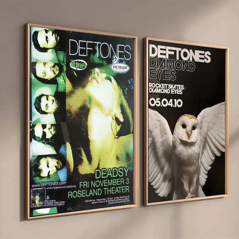 Poster Retrò della Band Defton - Musical Instrument Painting recensione e prezzo