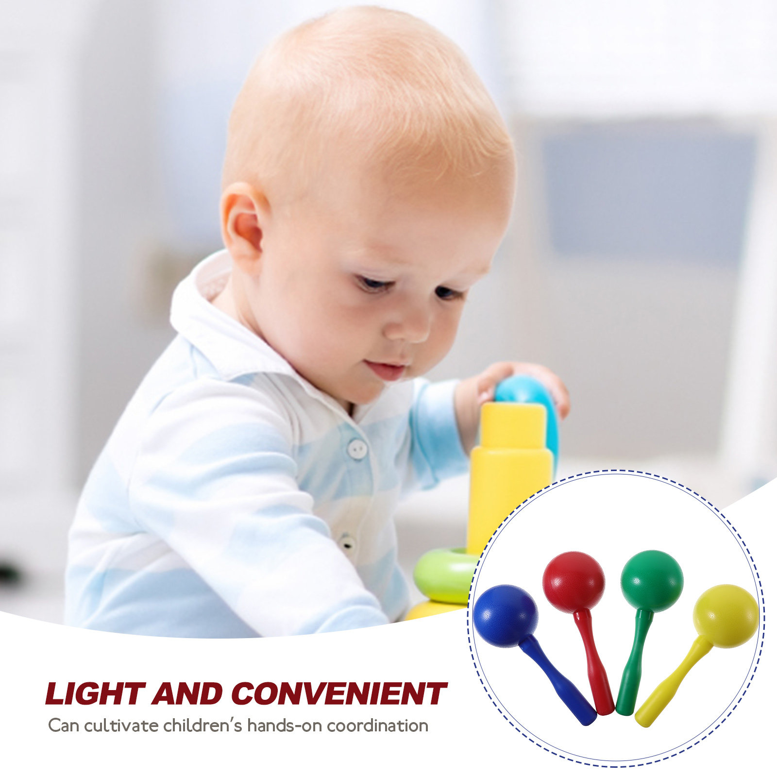 Set di 8 Maracas, Strumento Mu - Musical Instrument Maraca recensione e prezzo
